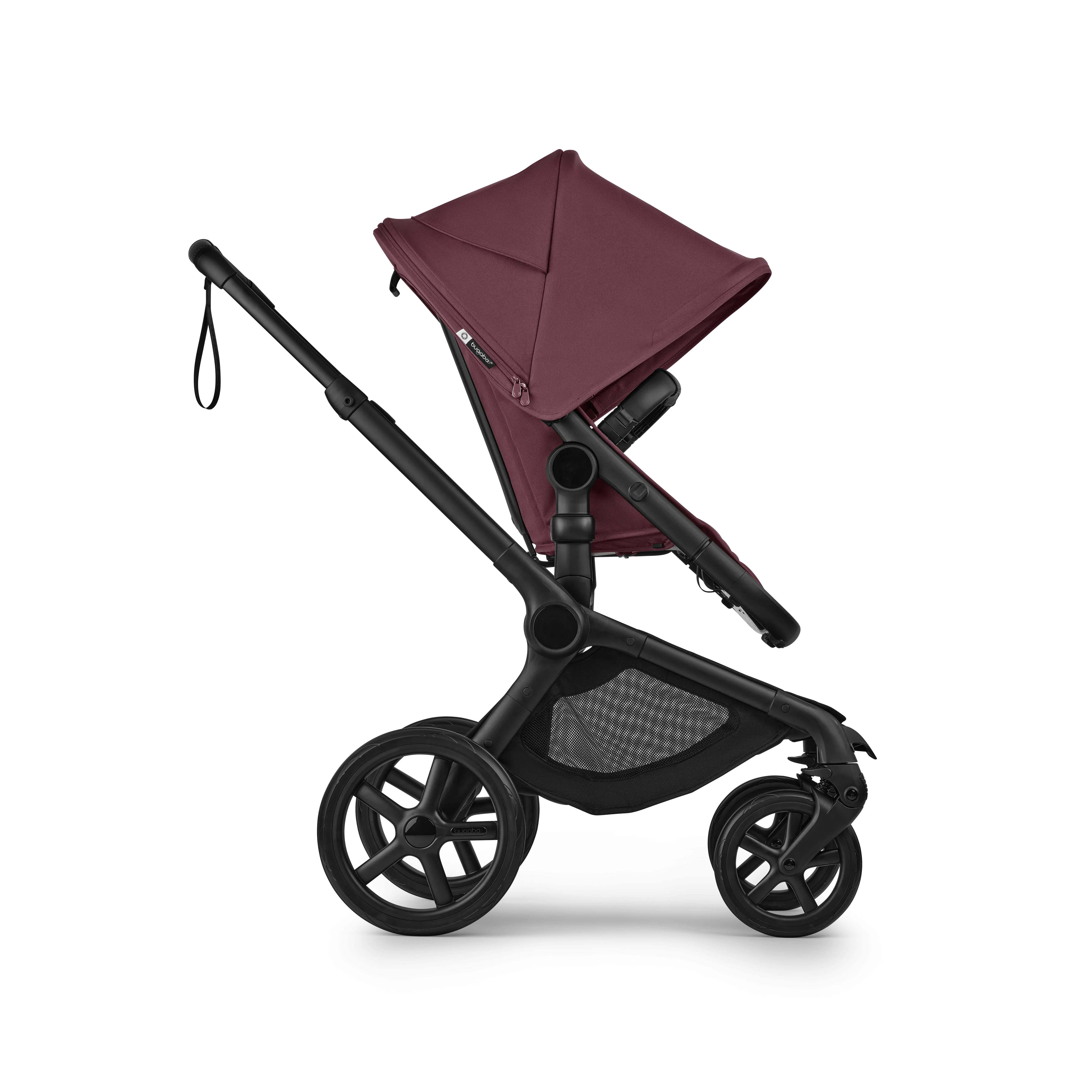 Bugaboo Fox 5 Renew Ultimate (Cloud T) Travel System - Black/Dark Cherry/Dark Cherry