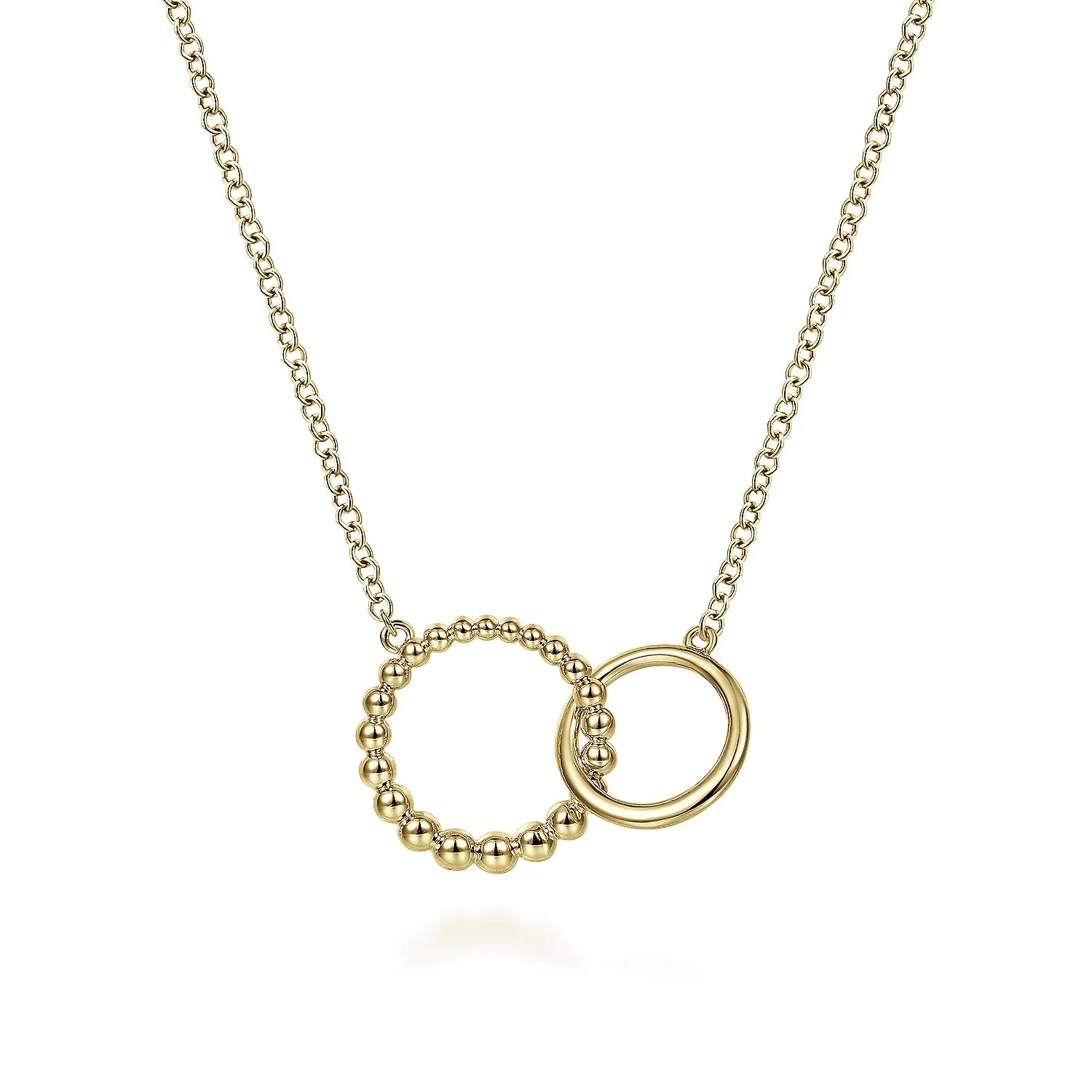Bujukan Beaded Double Circle Necklace
