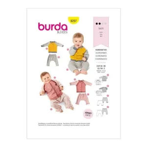 Burda Pattern 9297 Misses' Casual Jackets  &  Bottoms (1M-3)