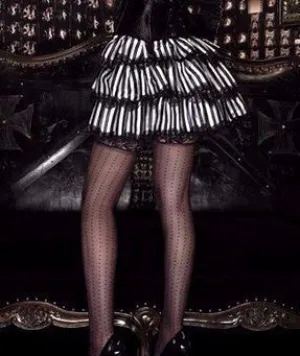 Bustle Skirt Black/White