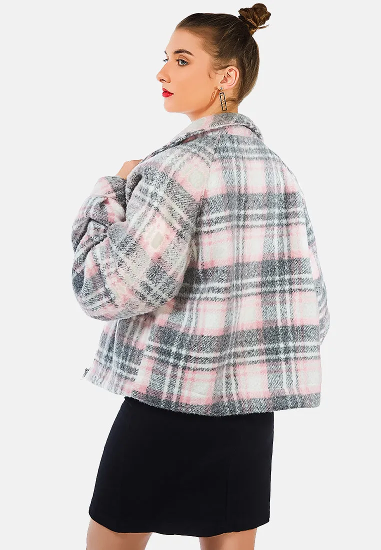 chalk and slate tartan jacket