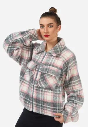chalk and slate tartan jacket