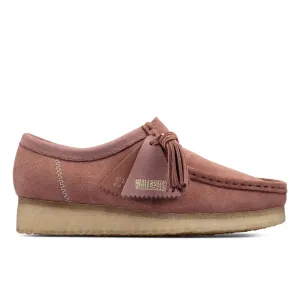 Clarks Womens Shoes Wallabee Dusty Pink Suede