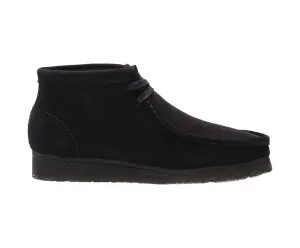 Clarks Women's Wallabee Boots Black Suede