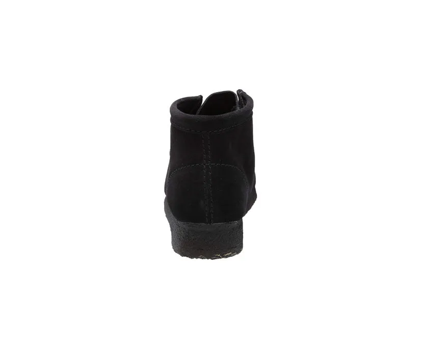 Clarks Women's Wallabee Boots Black Suede