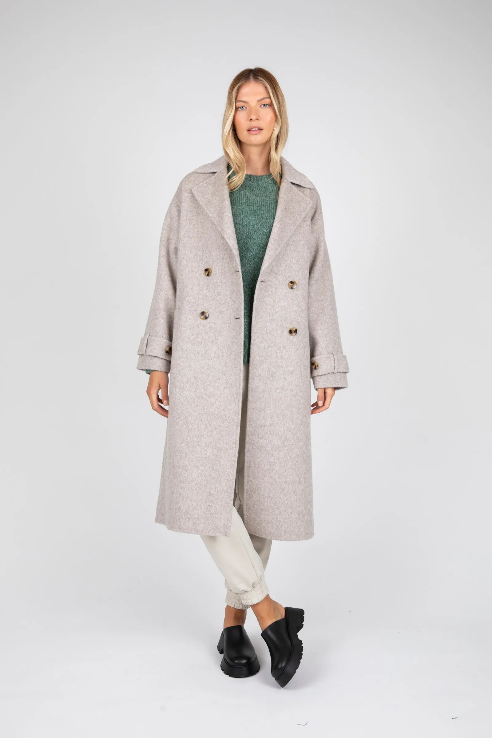 Cloud Crew Neck Knit - Olive Marle