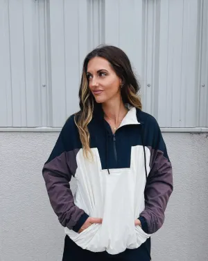 Color Block 3/4 Zip Active Jacket