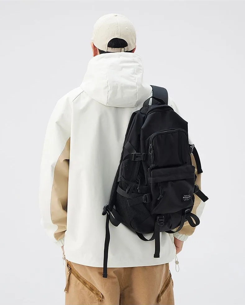 Color-blocked Patchwork Design Raincoat for Men