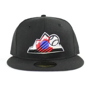 Colorado Rockies New Era 59Fifty Fitted Hat (Air Jordan 9 Dark Concord Gray Under Brim)
