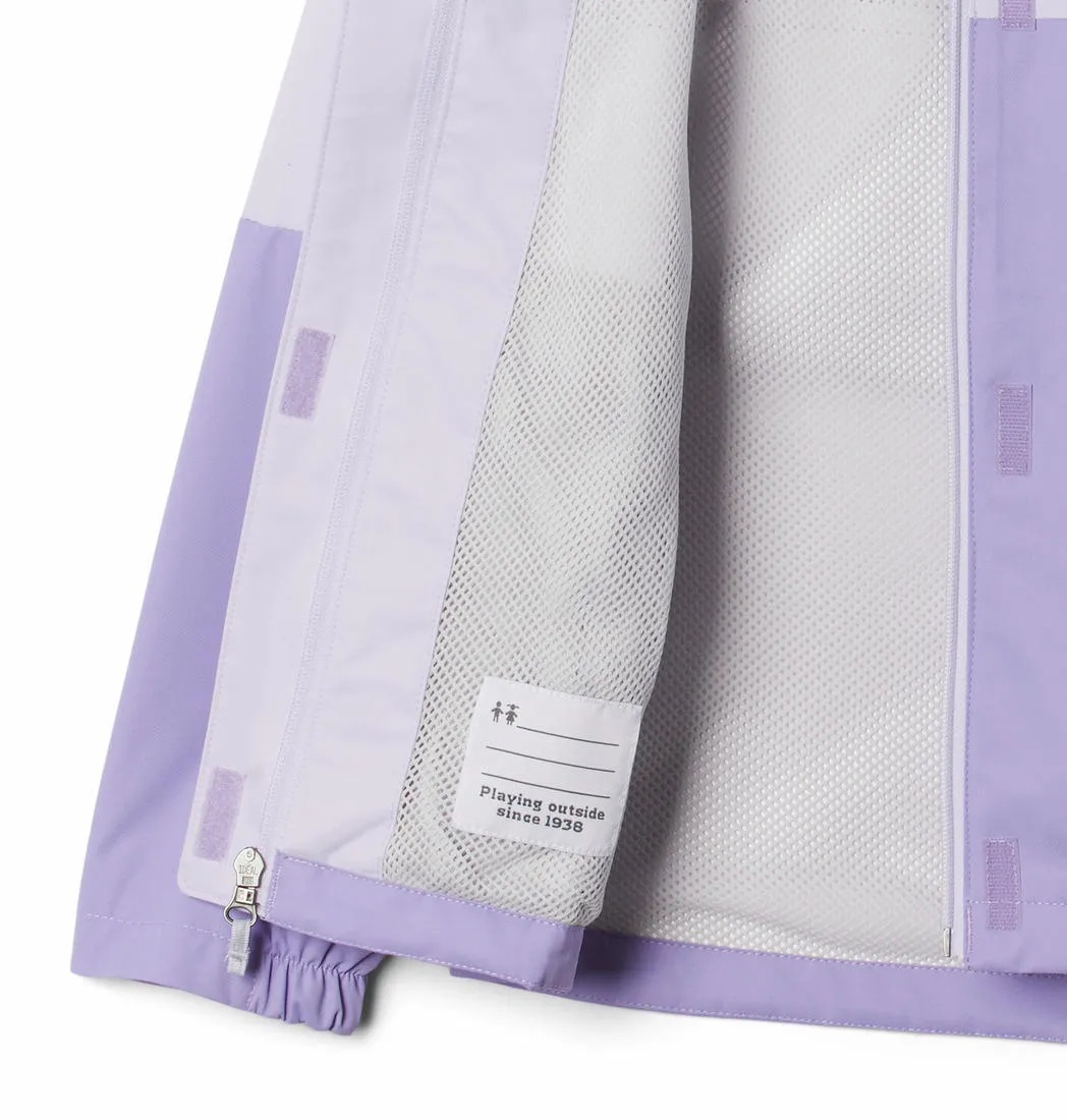 Columbia Kids Girls Purple Hikebound Rain Jacket