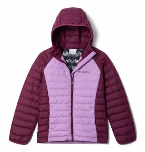 Columbia Kids Girls Purple Powder Lite Hooded Jacket