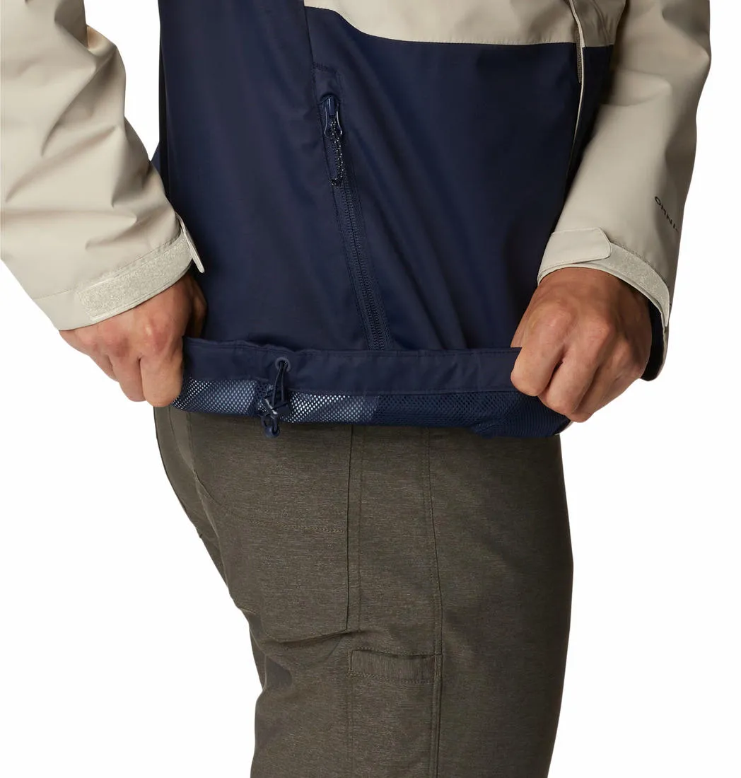 Columbia Men Beige Hikebound Rain Jacket
