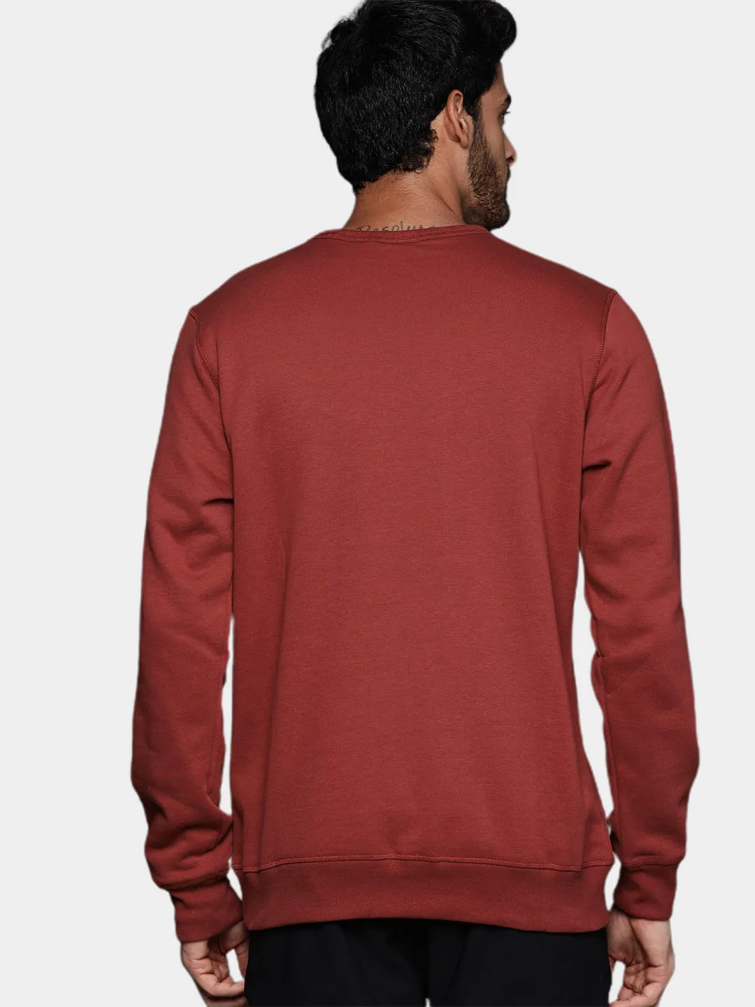 Columbia Men Maroon M Columbia Logo Fleece Crew Fleece Jacket