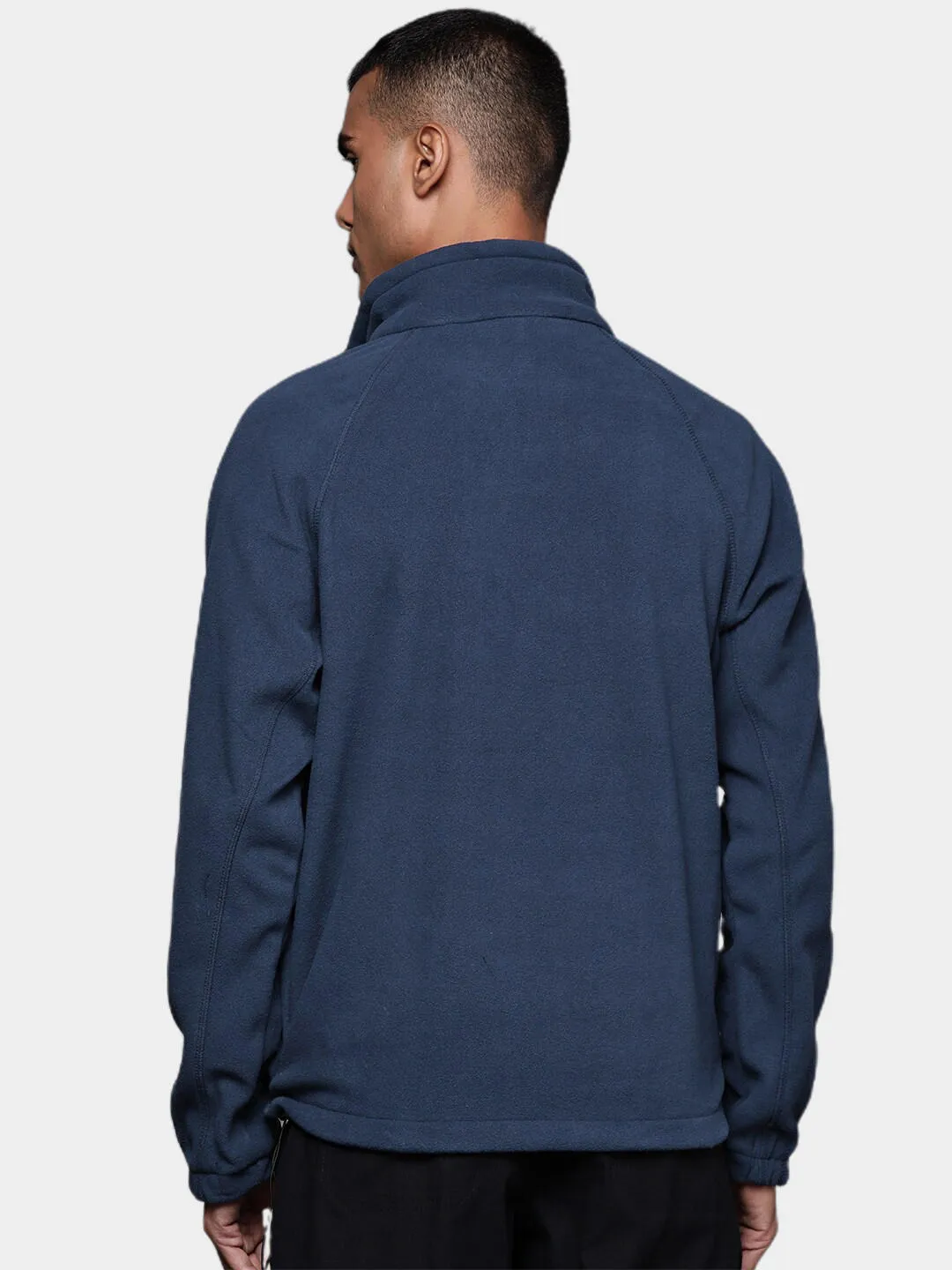 Columbia Men Navy Blue Fast Trek II Full Zip Fleece Jacket