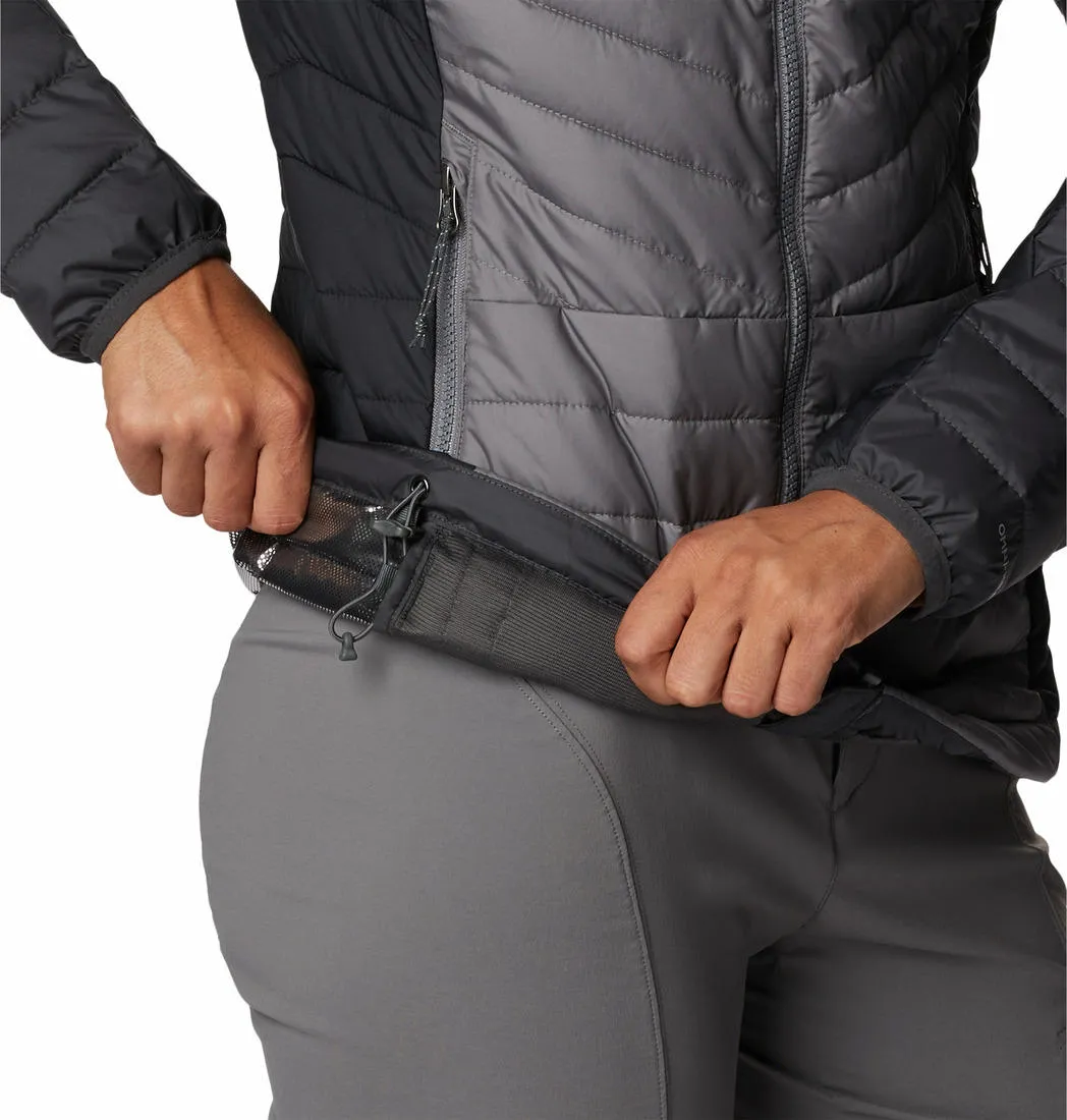 Columbia Women Grey Powder Lite II Full Zip Jacket