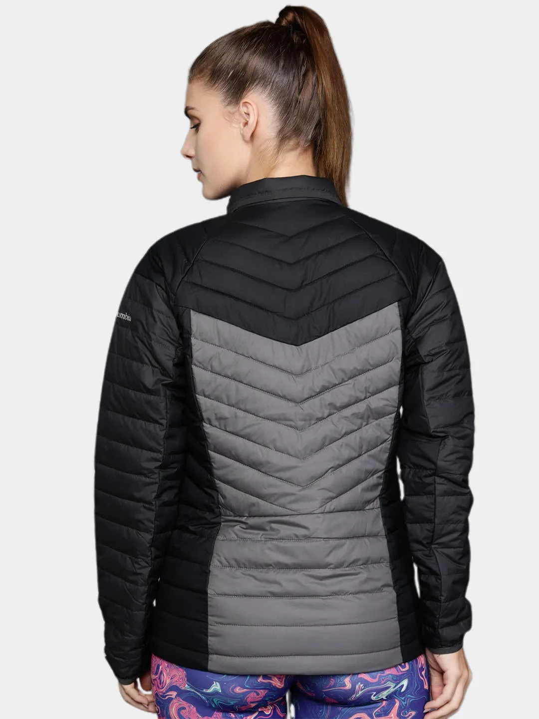Columbia Women Grey Powder Lite II Full Zip Jacket