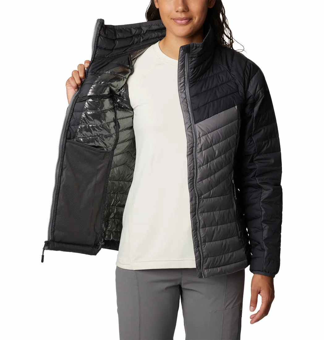 Columbia Women Grey Powder Lite II Full Zip Jacket