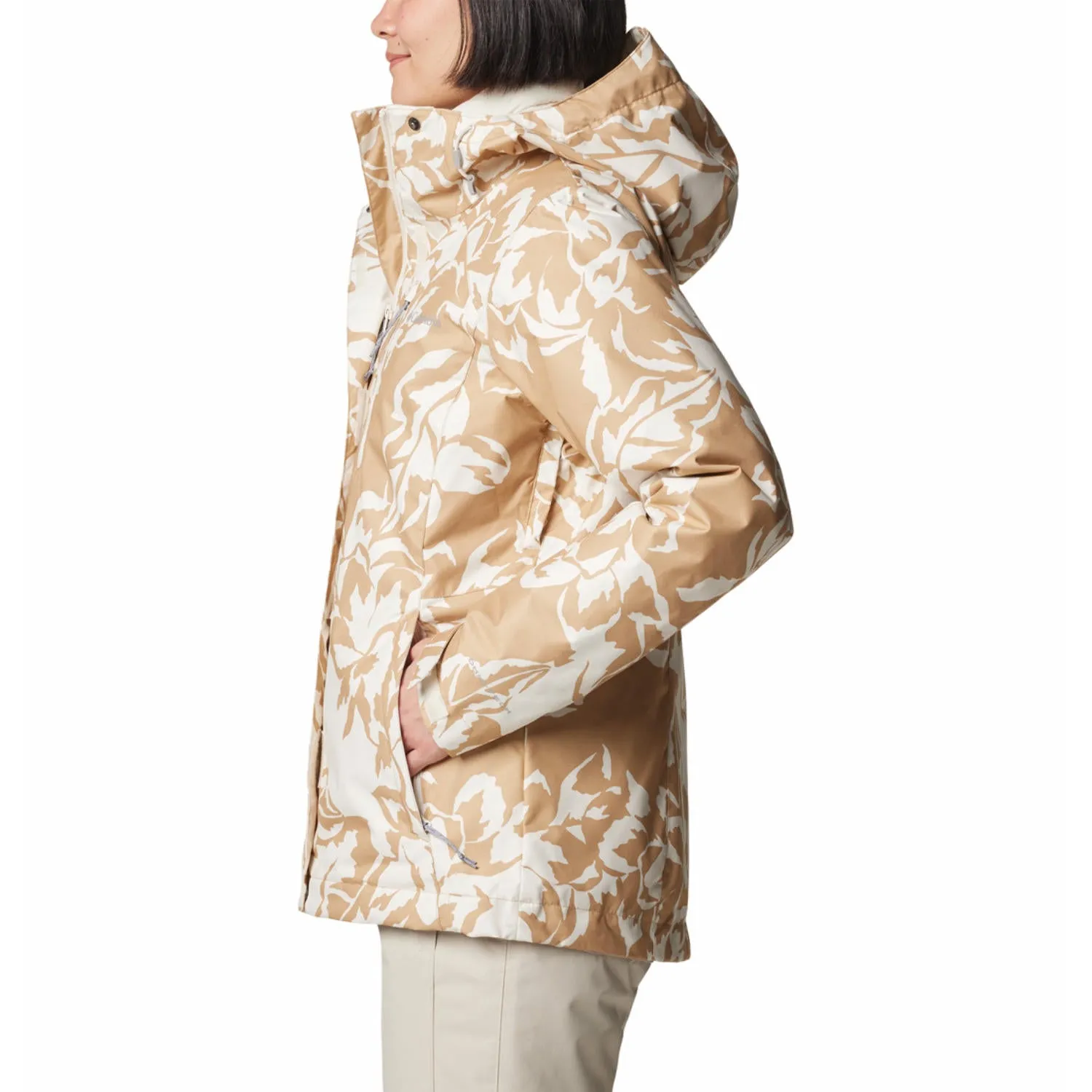 Columbia Womens Brown Whirlibird V Printed Interchange Jacket