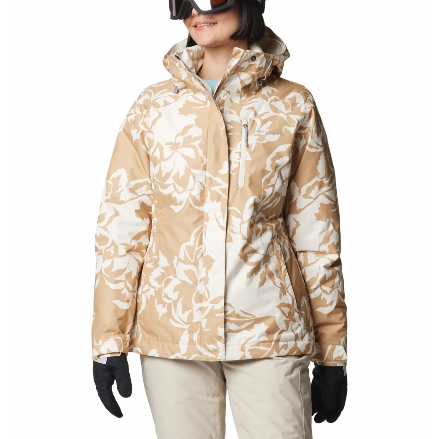 Columbia Womens Brown Whirlibird V Printed Interchange Jacket