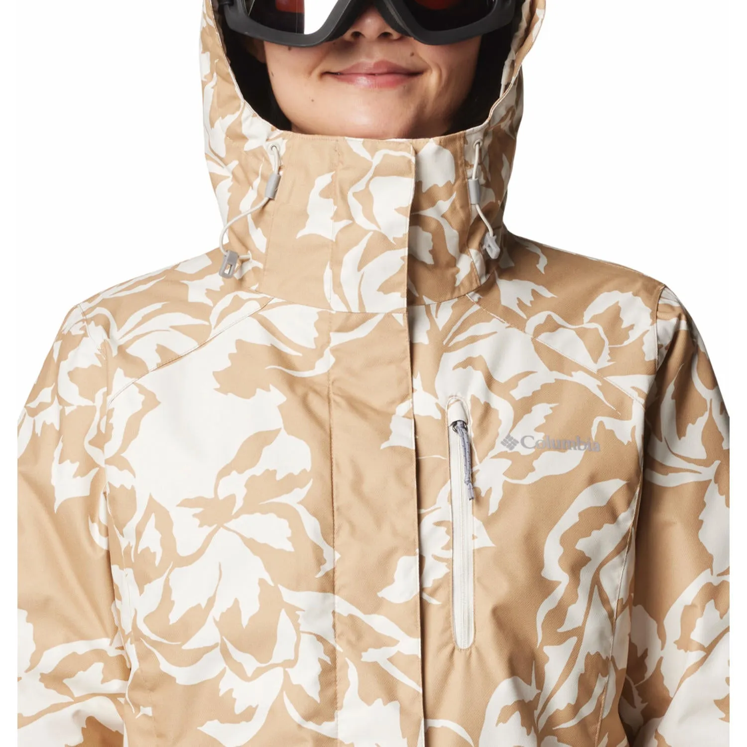 Columbia Womens Brown Whirlibird V Printed Interchange Jacket