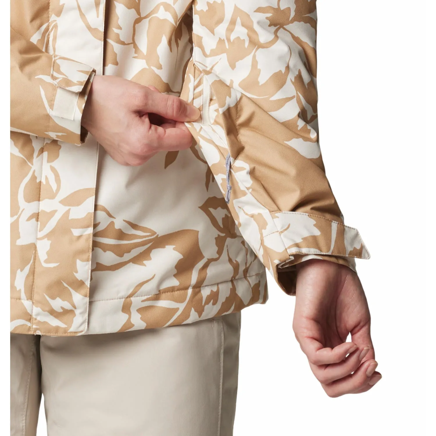 Columbia Womens Brown Whirlibird V Printed Interchange Jacket