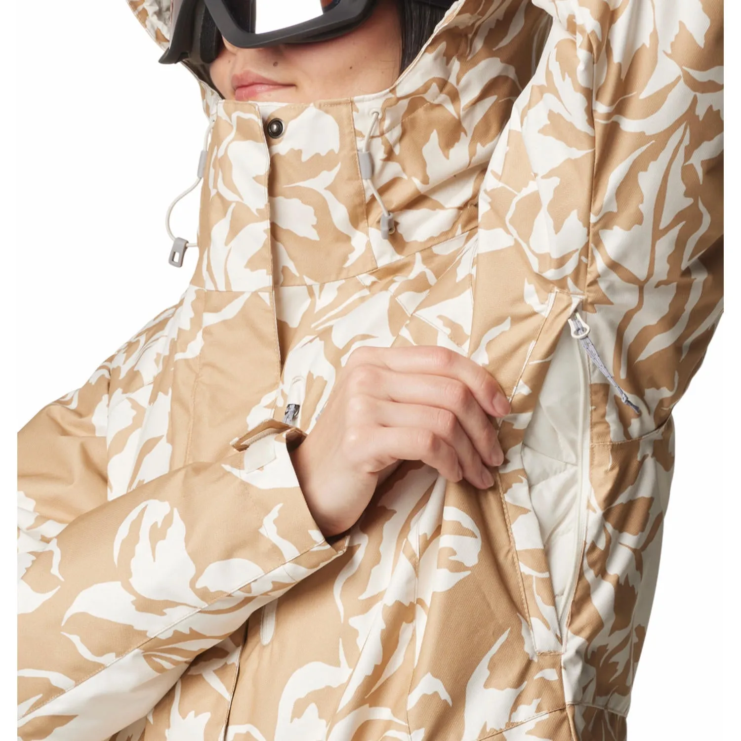 Columbia Womens Brown Whirlibird V Printed Interchange Jacket