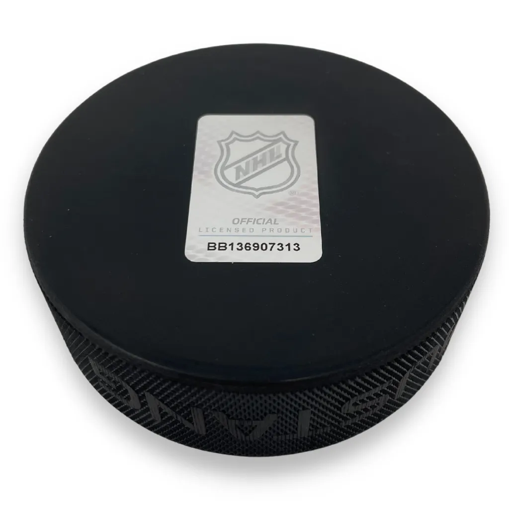 Columbus Blue Jackets Puck - Textured Block