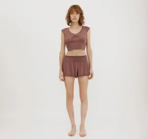 Core Bold Rib Ruched Tee