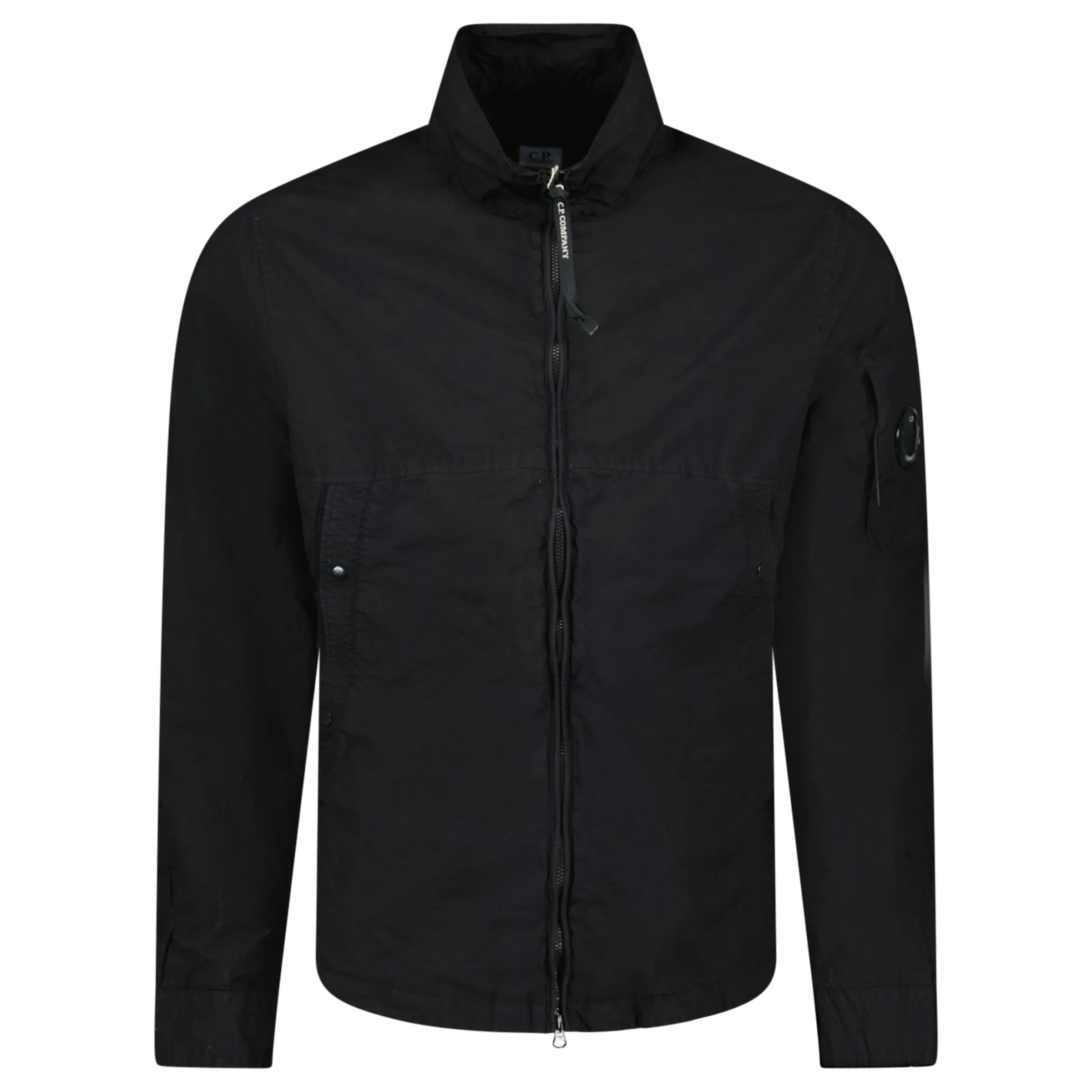 CP COMPANY TAYLON L LENS BOMBER JACKET BLACK