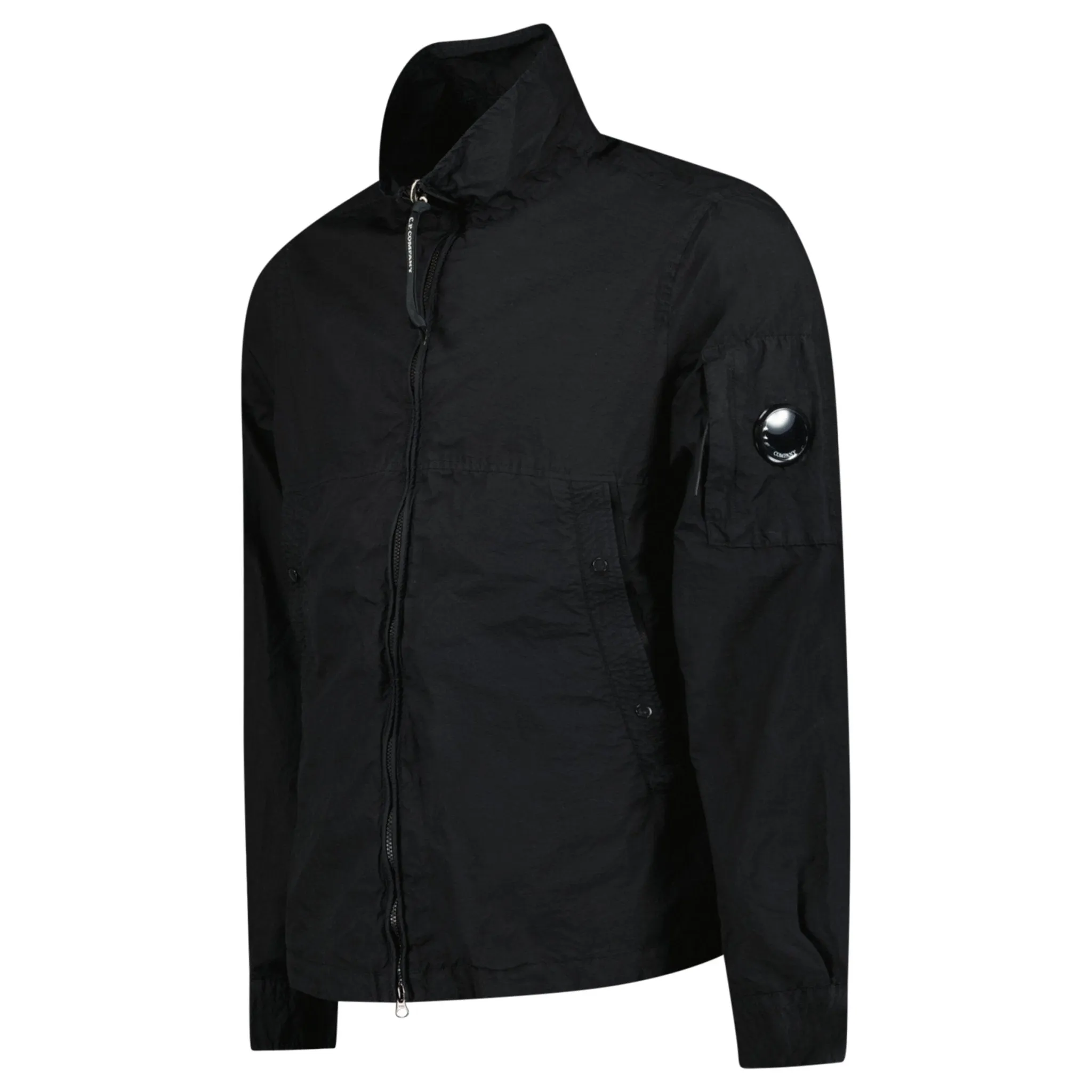 CP COMPANY TAYLON L LENS BOMBER JACKET BLACK
