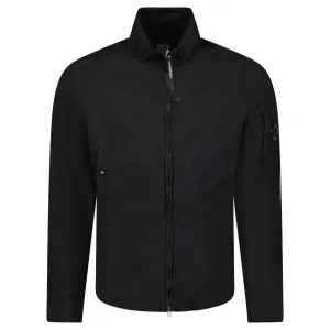 CP COMPANY TAYLON L LENS BOMBER JACKET BLACK