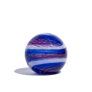 Cremation Glass Art Keepsake Paperweight Orb | Night Sky