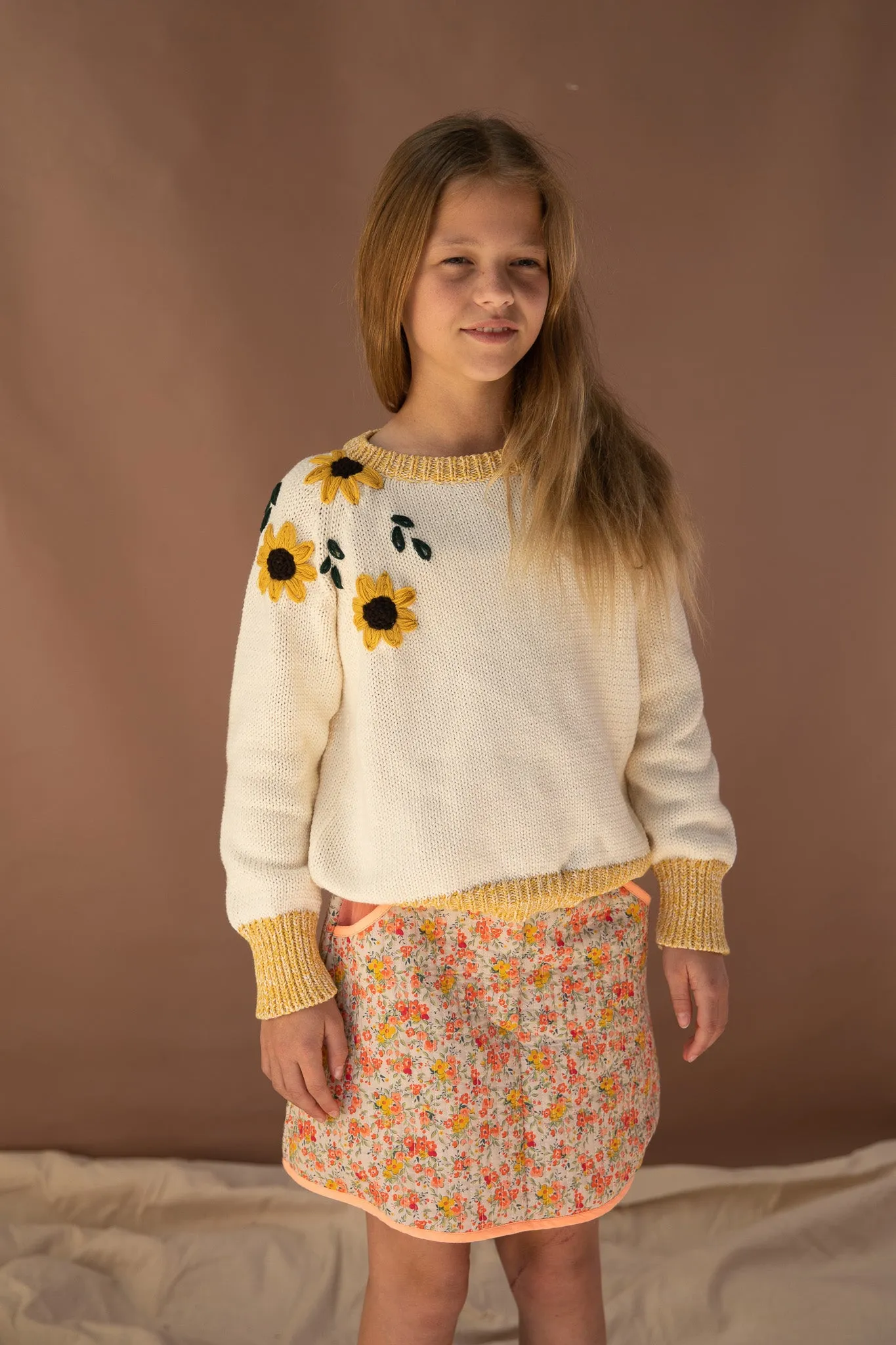 Dahlia Knitted Jumper - Rice