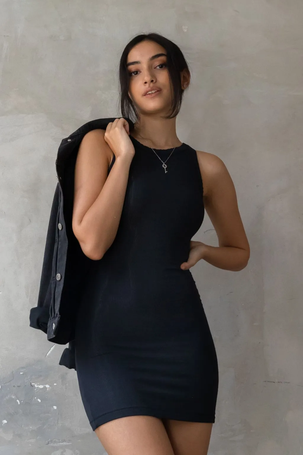 Daydream Ribbed Fitted Tank Dress