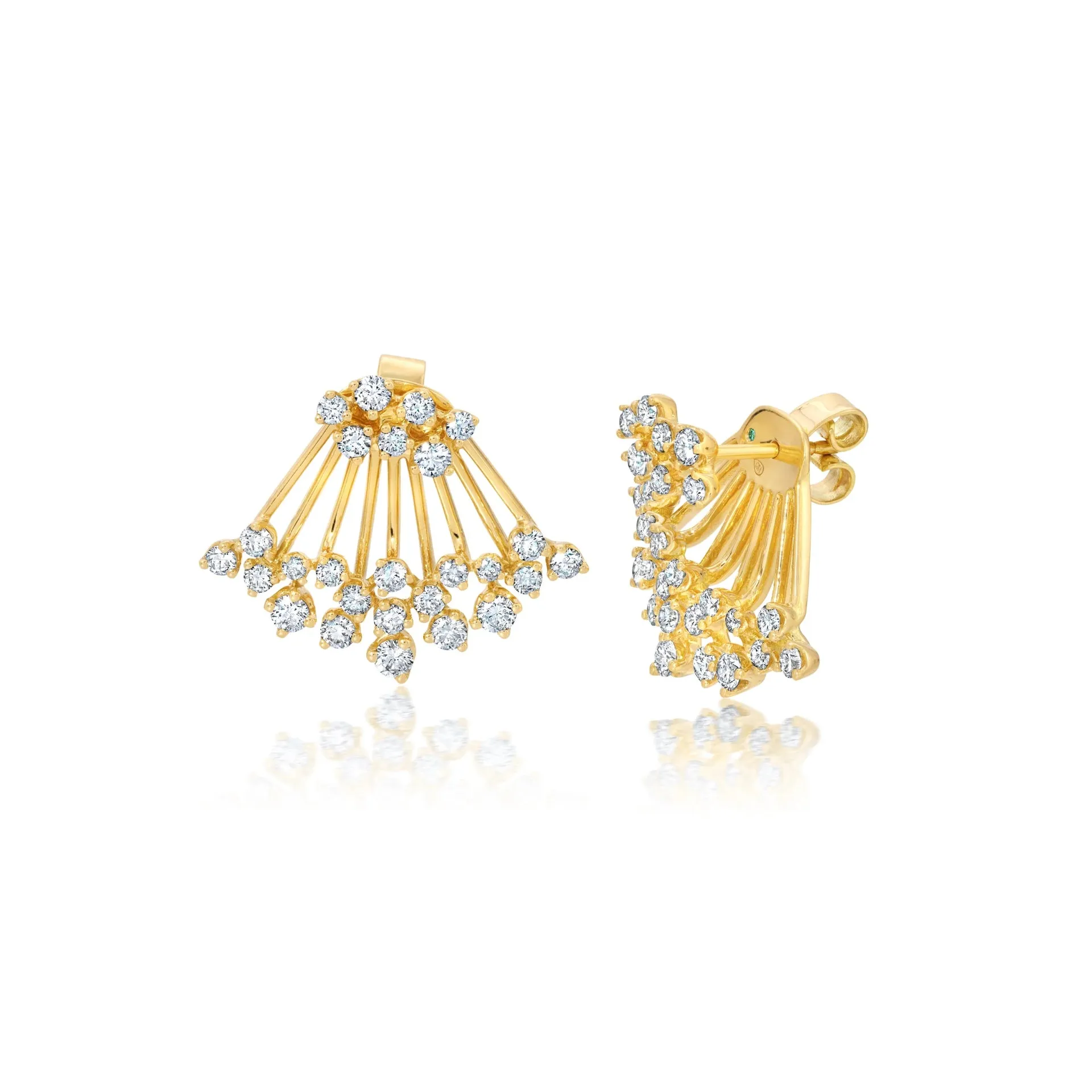 Diamond Acai Earrings with Jackets