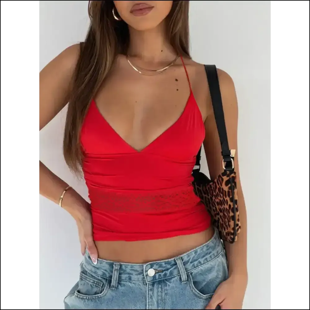Divine Lace Halter Neck Cami