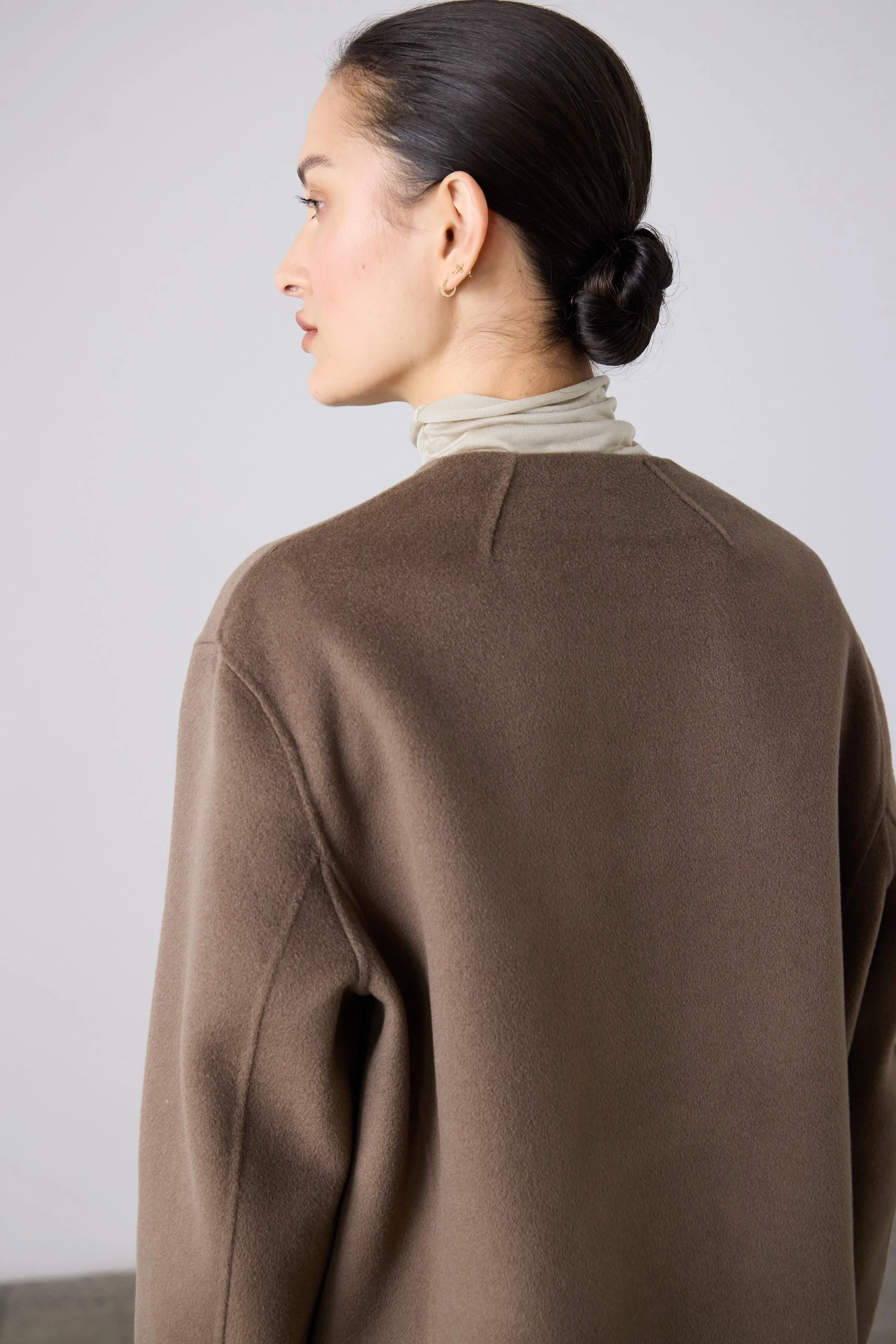Double Faced Cardi Blazer - Birch