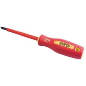 Draper Fully Insulated Soft Grip Pz Type Screwdriver, No.2 X 100Mm Dr-46534