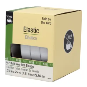 Dritz Knit Non - Roll Elastic 3/4" White