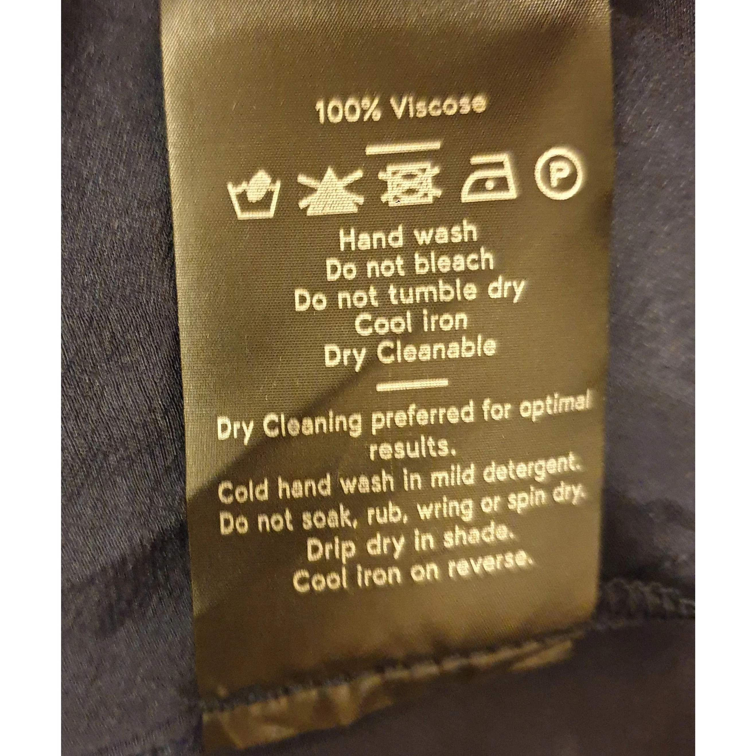 Elk dark navy sleeveless silk feel top with lovely back pleating size 8