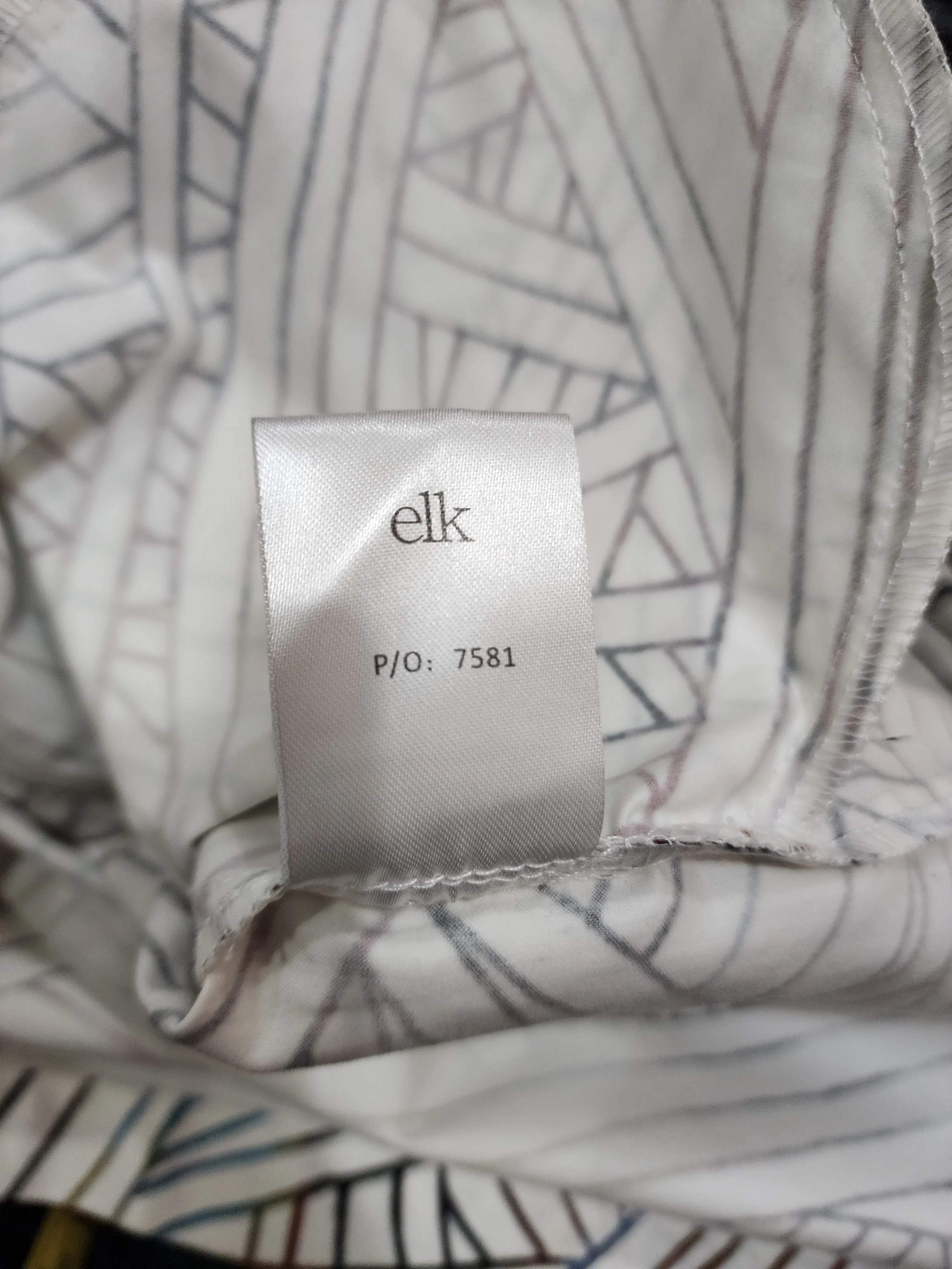 Elk white patterned skirt size small