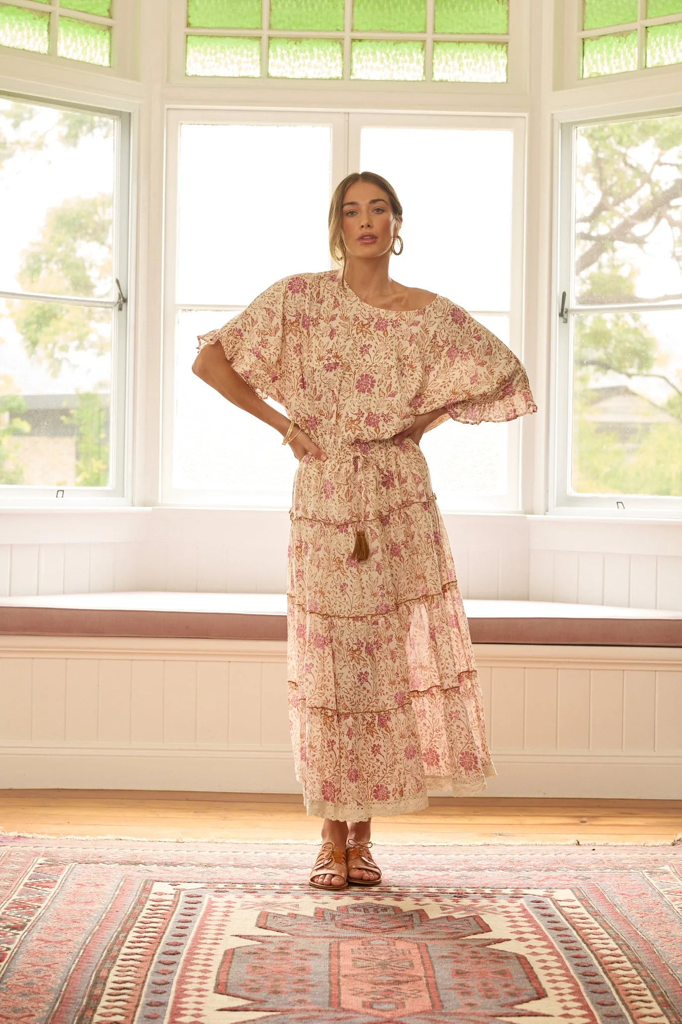 Fae Top Meander Print