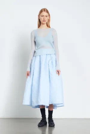 FATOU | SKIRT AMBLESIDE MATELASS… LIGHT BLUE
