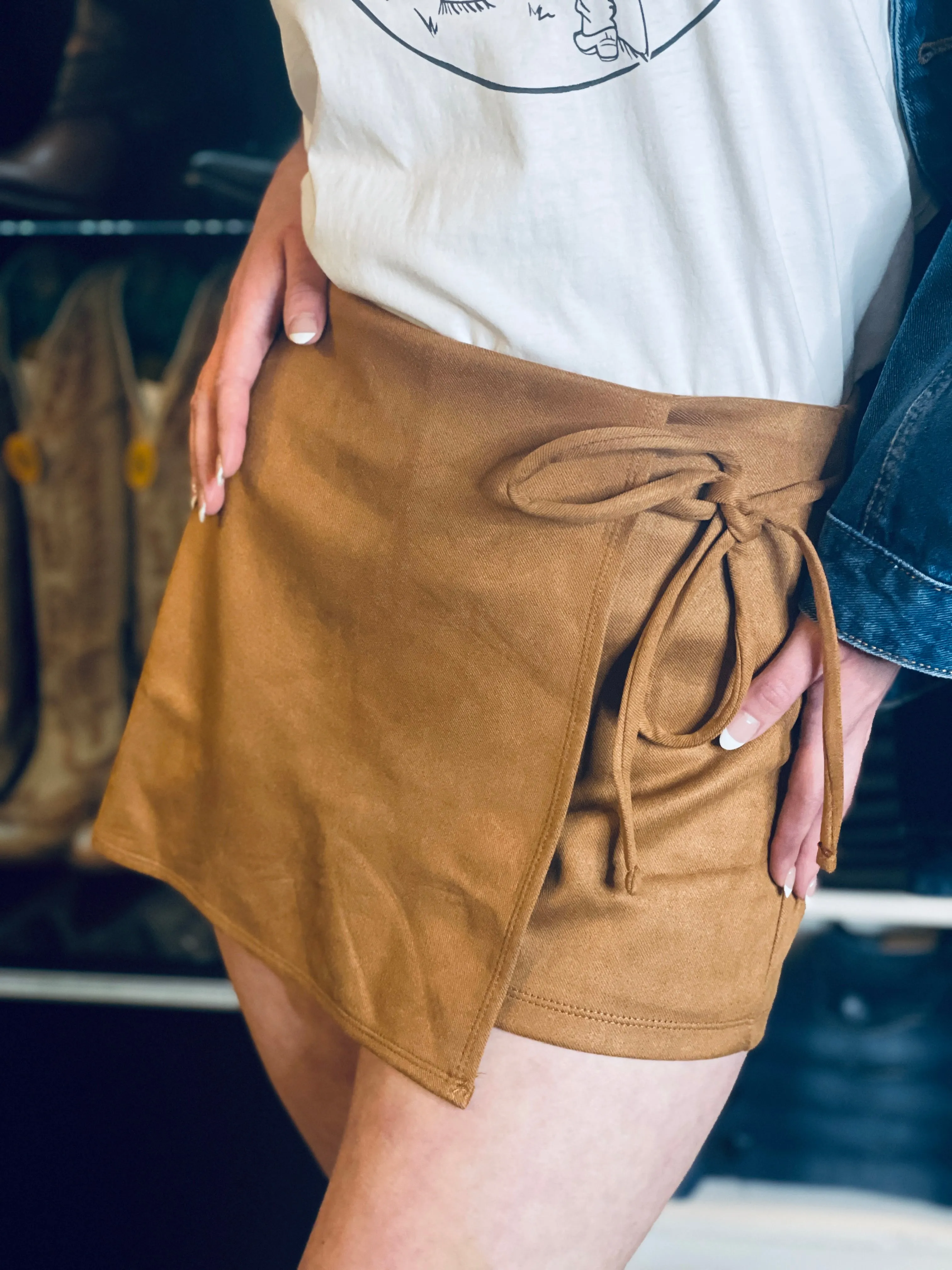 Fernanda Camel Skirt