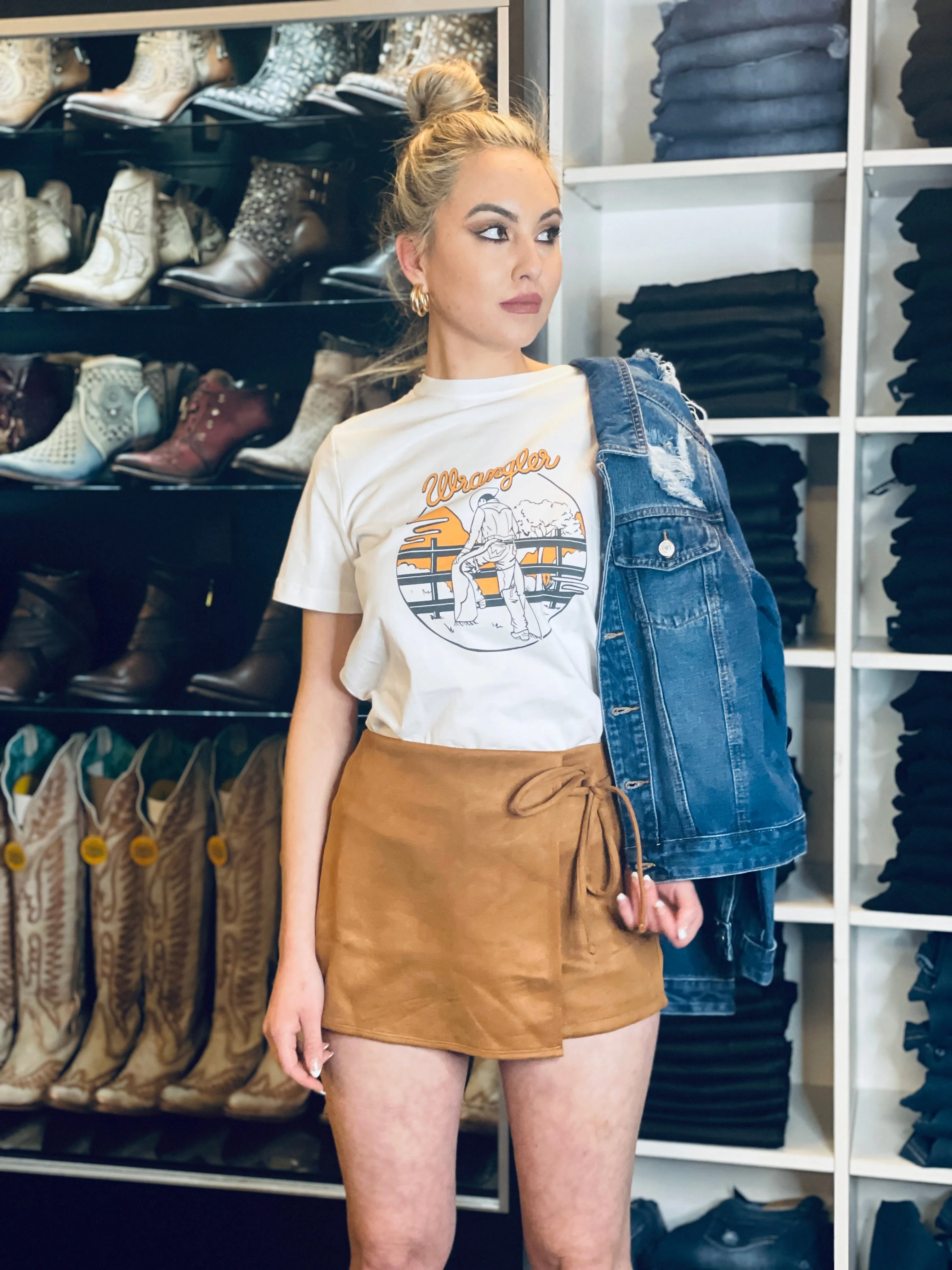 Fernanda Camel Skirt