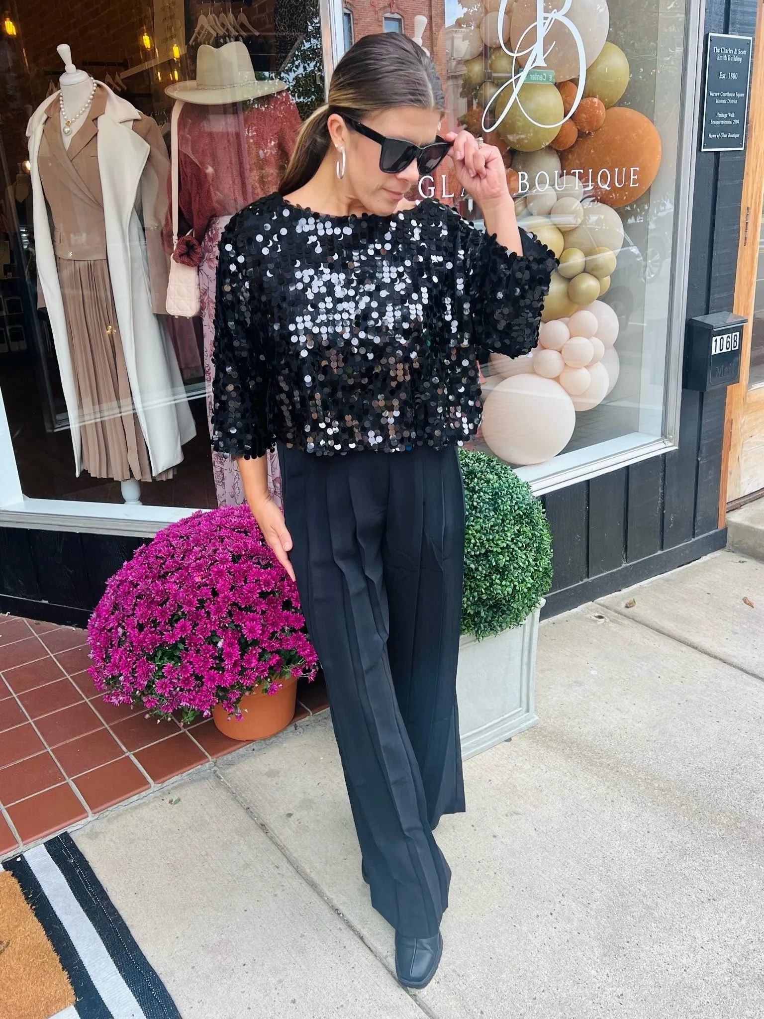 FINAL SALE Stella Sequin Top