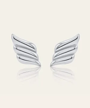 Francesca Silver Wing Earrings