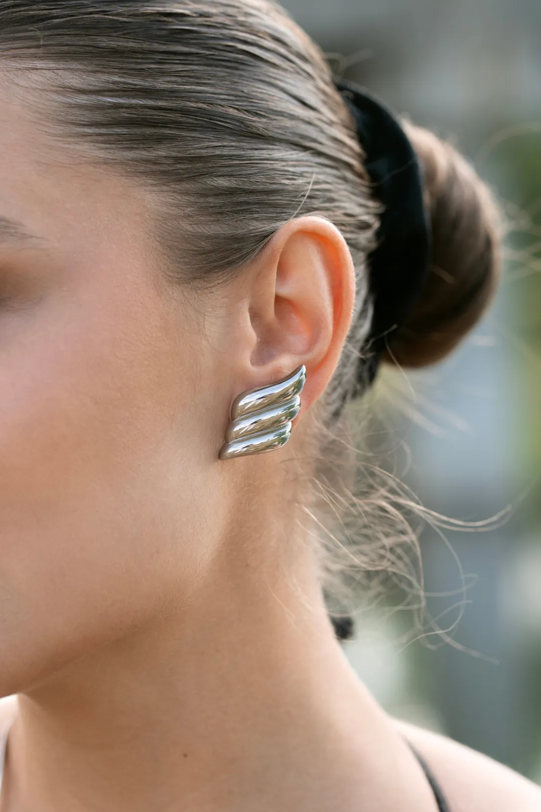 Francesca Silver Wing Earrings
