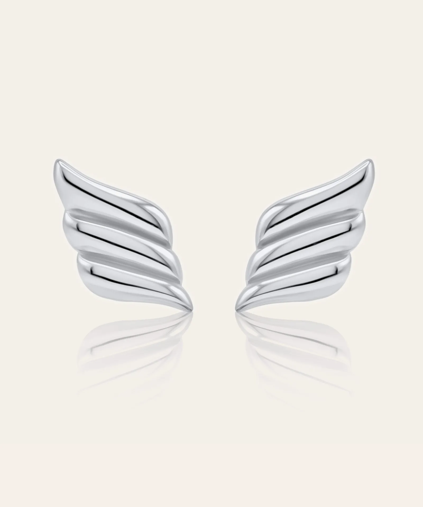 Francesca Silver Wing Earrings