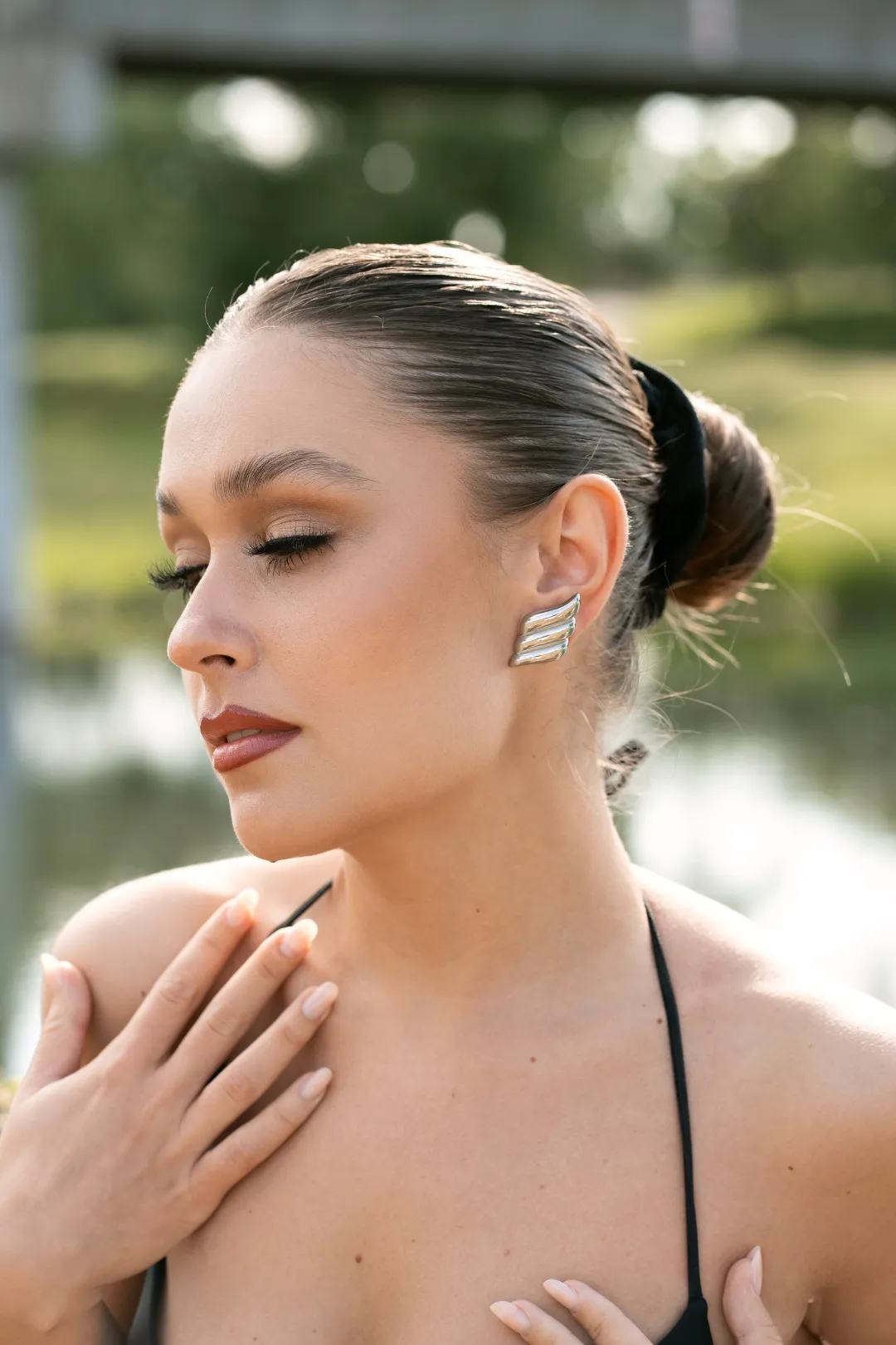 Francesca Silver Wing Earrings